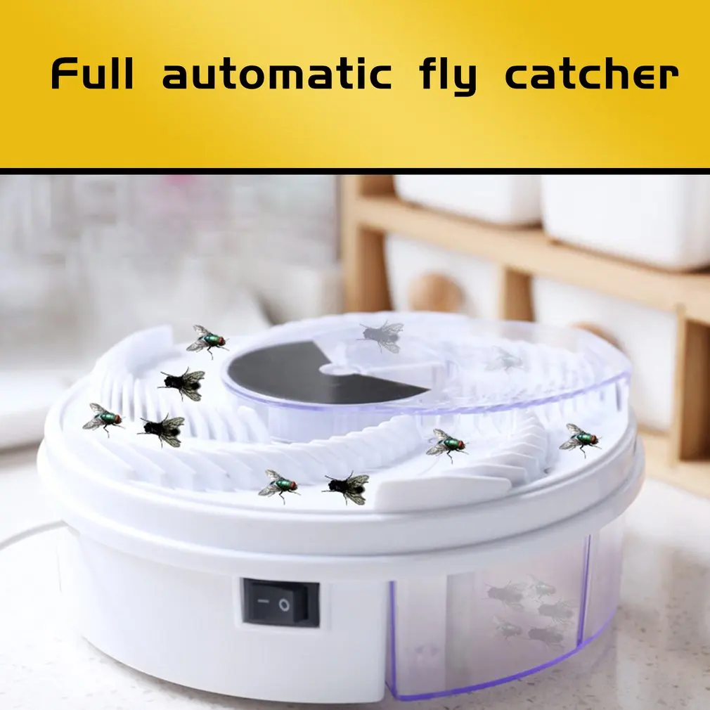 

USB Electric Fly Trap Device Flycatcher Automatic Trapping Food Fly Fly Catcher Insect Pest Flytrap Kitchen Home Type Fly Trap