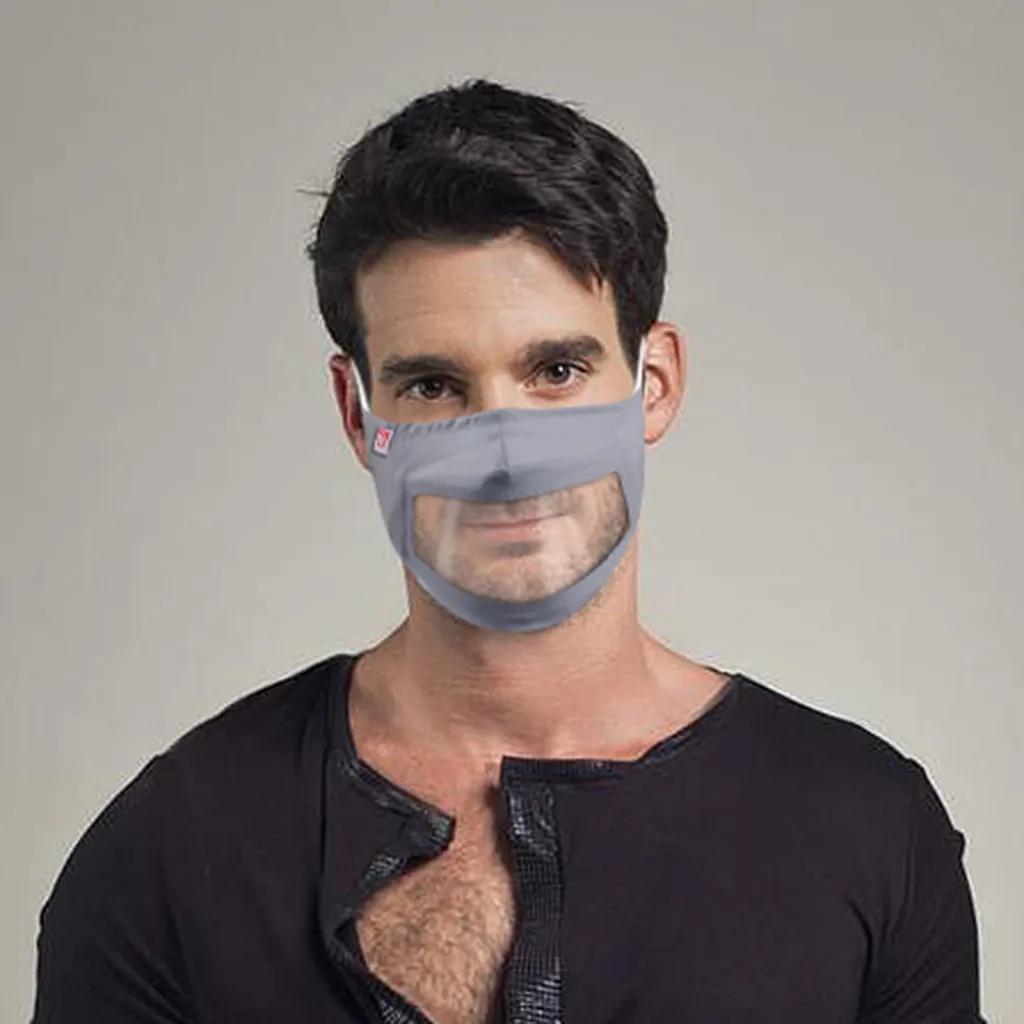 

In Stock Comfortable Dustproof With Clear Window Visible Expression For The Deaf And Hard Of Hearing Health Care ping