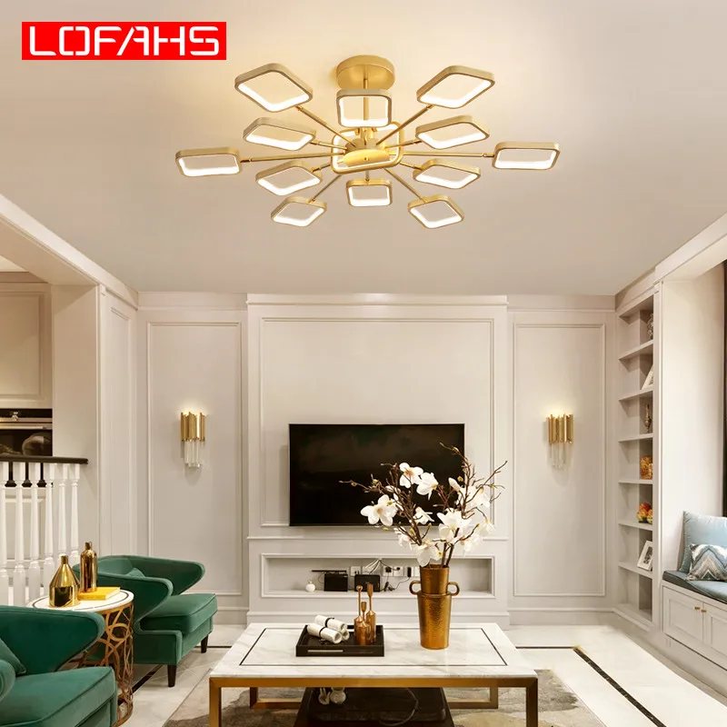 LOFAHS современный светодиодный Люстра Творческий Роскошные LED лампа для Спальня