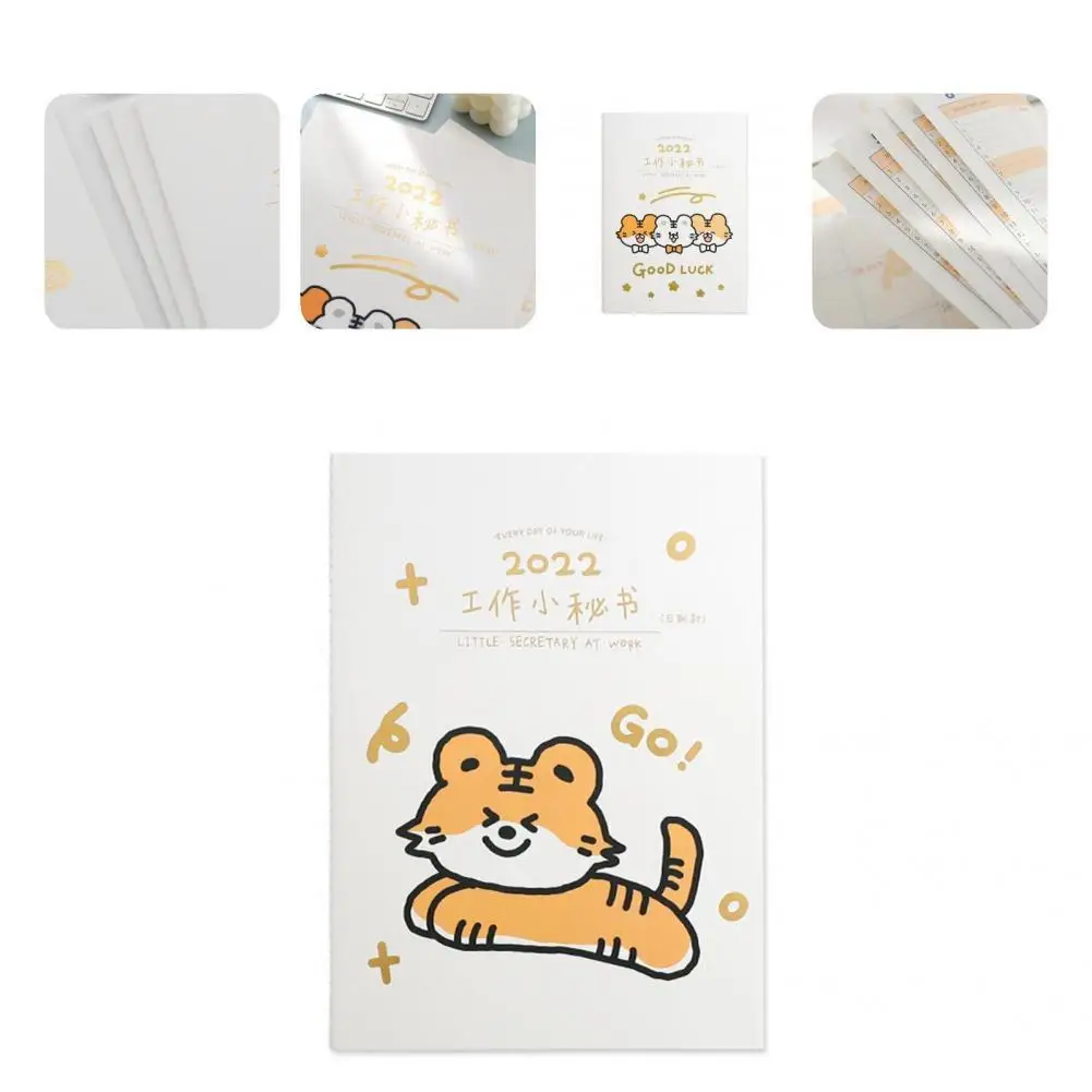 

Useful Lightweight Large Block Binding Undated 2022 Calendar Daily Planner for Student Agenda Notebook Daily Planner