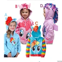 girl children cute girl kids fashion clothing pony outerwear coat girl jacket retail cotton autumn childrens hoodie spring girl