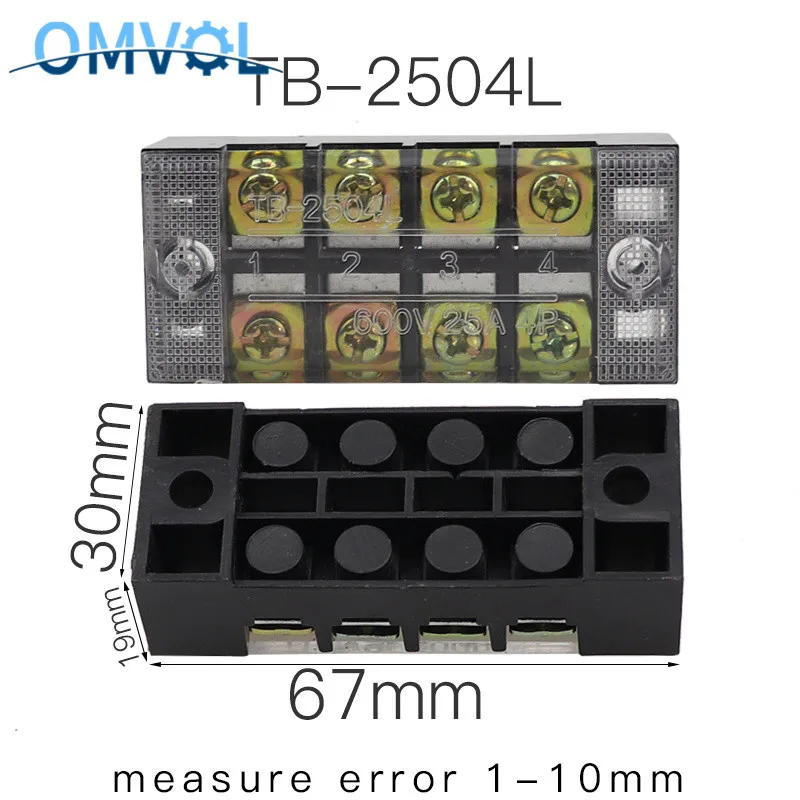Винтовая Клеммная колодка 600 в 25 А TB 2503 2504 2505 2506 2510 2512 |Клеммные колодки| |