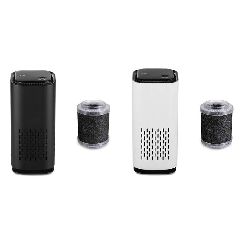 

Мини-очиститель воздуха для дома, очиститель воздуха с ночным светильник ением, USB портативная настольная фильтрация воздуха с истинным HEPA-...