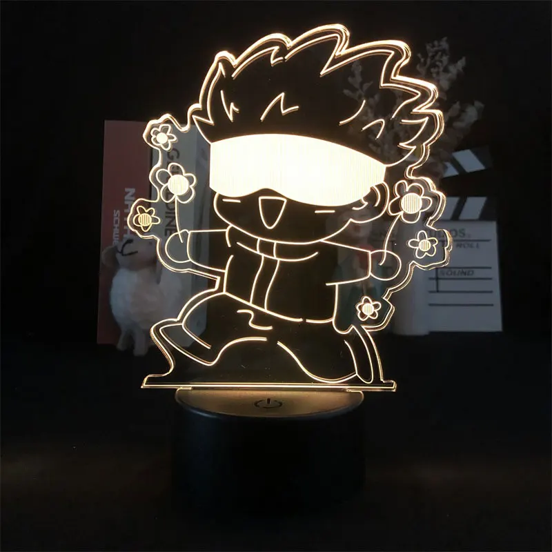 

Kids Room 3D Desk Lamp Anime Night Light LED Jujutsu Kaisen Satoru Gojo Atmosphere Nightlight Gift