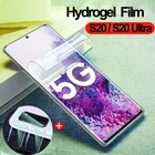 2 в 1 Защитная пленка для Samsung Galaxy S20 S10 Plus Ultra гидрогель пленка для Samsung S9 S8 плюс Защитная пленка для переднего экрана для объектива камеры защитная пленка