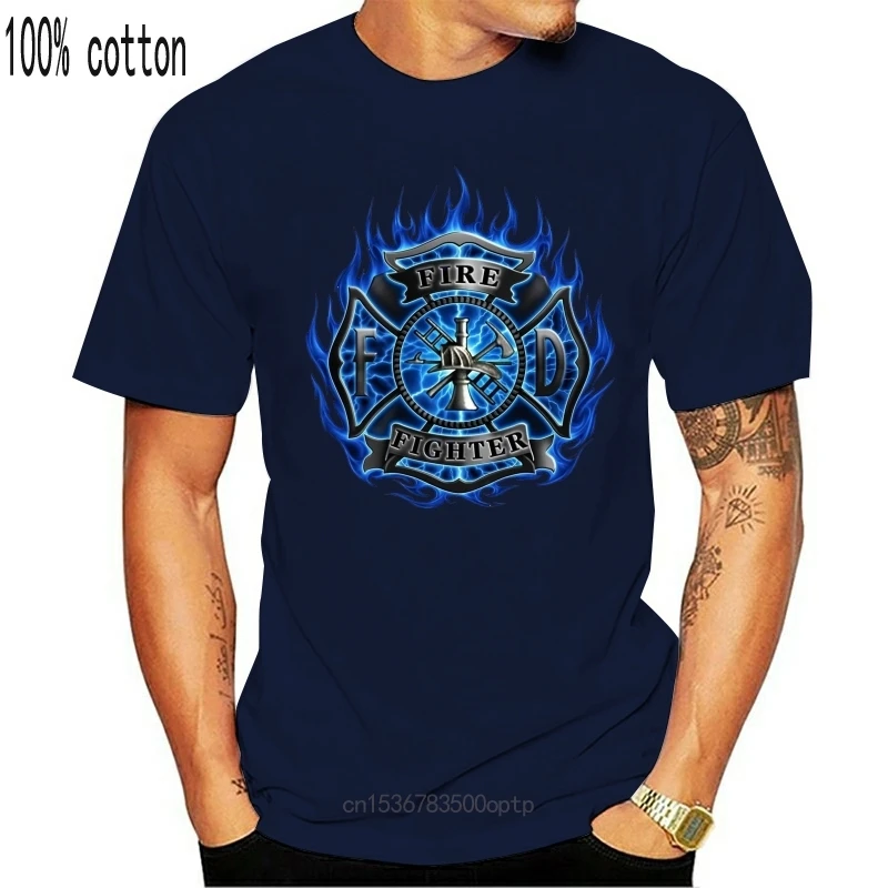 

New Firefighter T-Shirt Firemen Fire Rescue Fallen Brothers Tee Fdbrand Clothing Men O-Neck Active Shorts Tshirts Slim Fit T-Shi