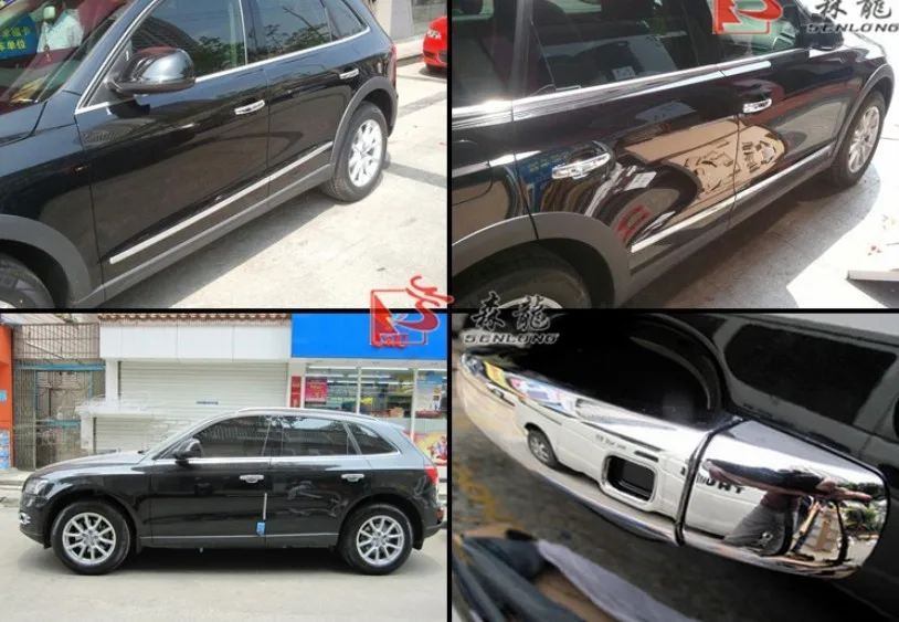 Для Audi A4 S4 Q5 2010 2011 2012 2013 2014 2015 ABS хромированная отделка автомобиля Дверная ручка