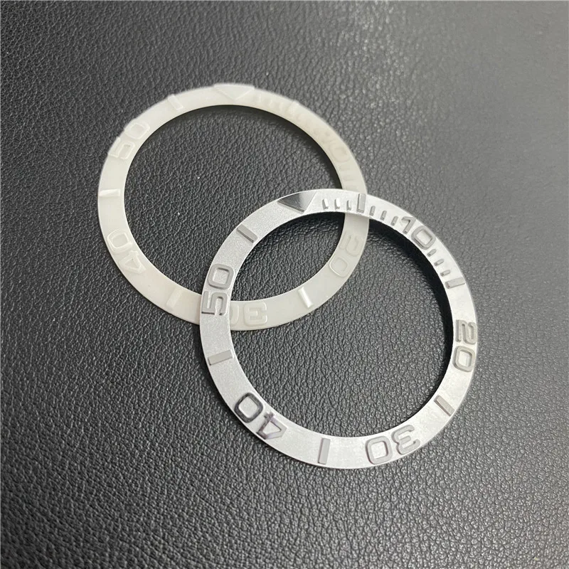 Керамический БЕЗЕЛЬ для часов 41 5 мм 38 Черное золото и серебро вставка циферблата