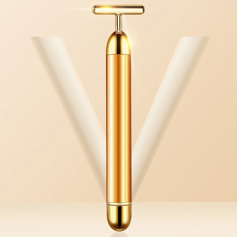 24k золотой Энергия импульса массажер для лица Красота адвокатского сословия