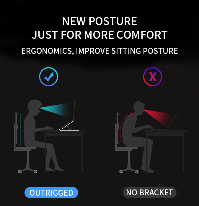 Держатель для ноутбука MacBook Pro складной алюминиевый сплав Подставка Для Ноутбука