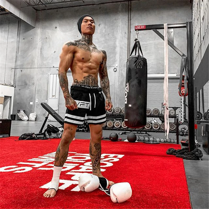 Лето 2020 Новый Повседневное Для мужчин для занятий в спортивном зале Фитнес