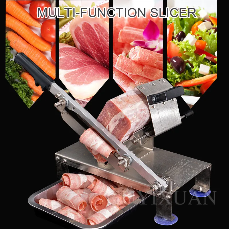 

Manual Multifunction Household Mutton slicer Frozen meat planing machine stainless steel Meat slicer Fat beef Lamb slice cutter