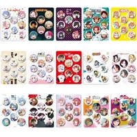 8pcsset popular cartoon badges cosplay anime boku no hero academia brooch pins collection badges for clothes backpacks decor