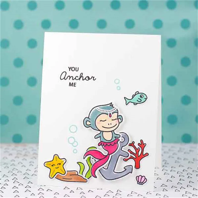 Жизнь якорь чистые штампы и для рукоделия Скрапбукинг карты изготовление DIY