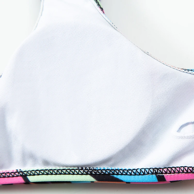 Черно белый цельный купальник на бретельках женский сексуальный Монокини с