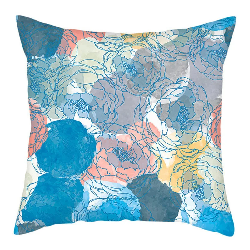 

Flower-shaped Cushion Cover, Square Polyester Cushion Cover, Bedroom Cushion Cover, Decorative Cushion Cover, Size 45 * 45cm ..