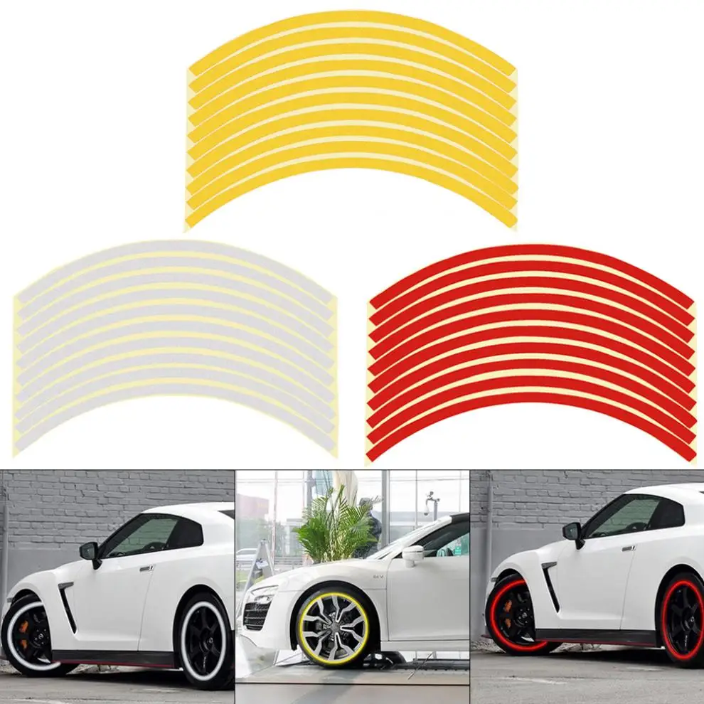 20 шт./компл. ПВХ автомобильный мотоцикл ступица стальная шина обода отражатель