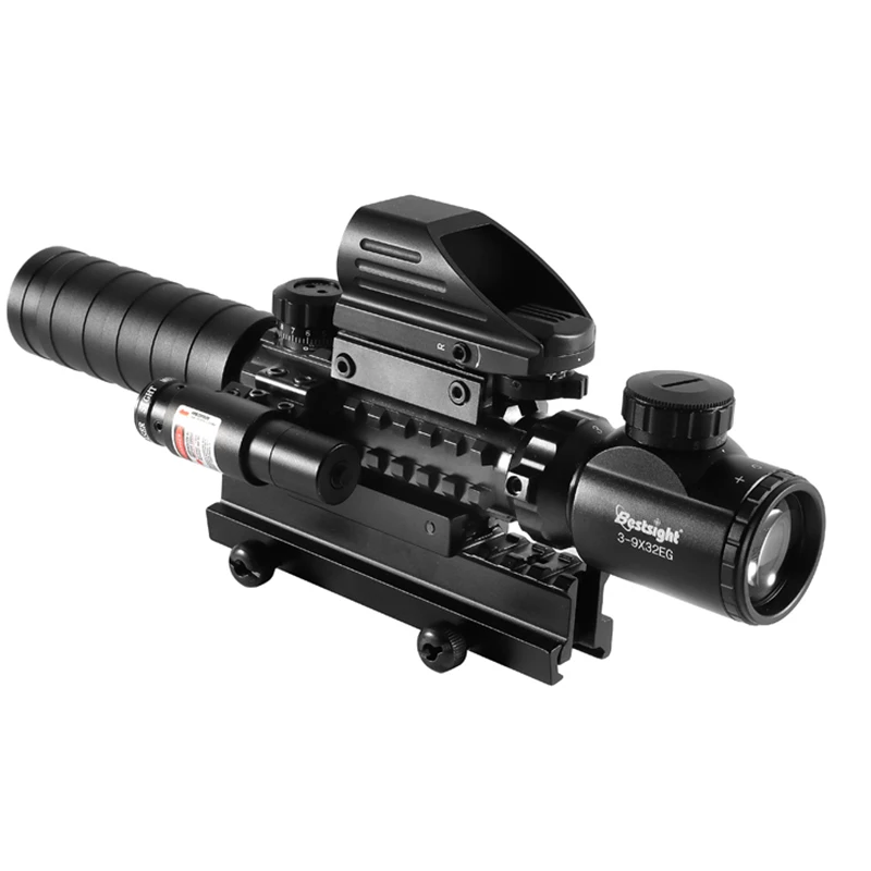3 9x32 прицел с подсветкой дальномер голографическая сетка для винтовки 4 сетки 20 мм