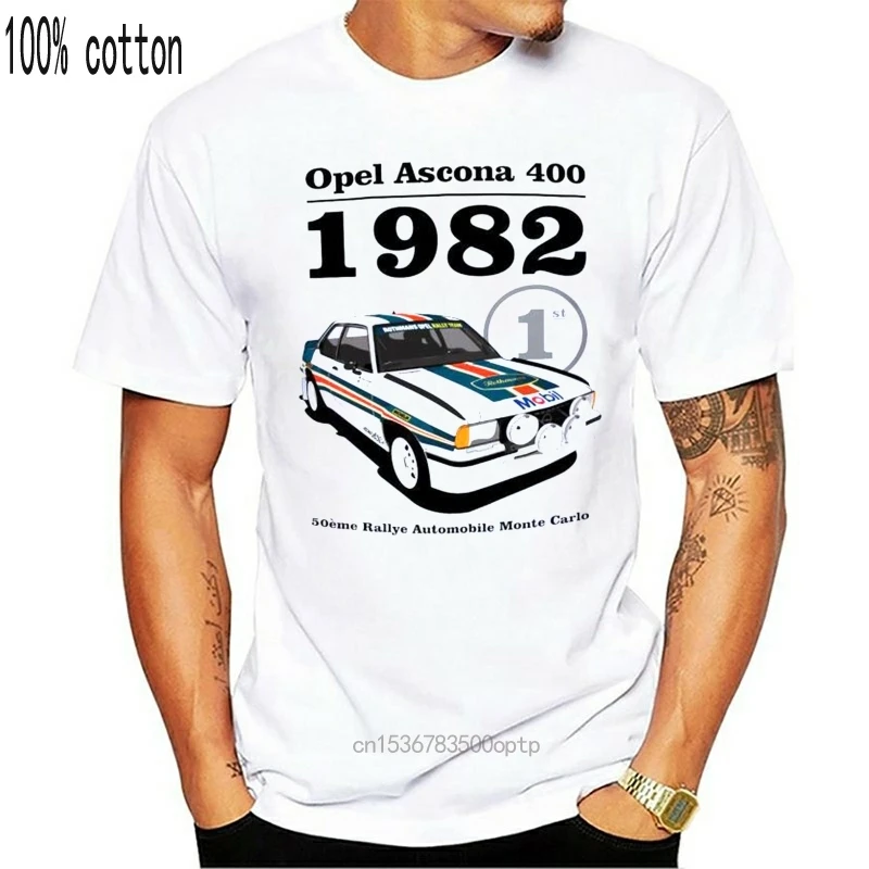 

2019 Cool OPEL ASCONA 1982 T SHIRT CLASSIC CAR RALLY TRACK BIRTHDAY PRESENT GIFT 1980'S Tee