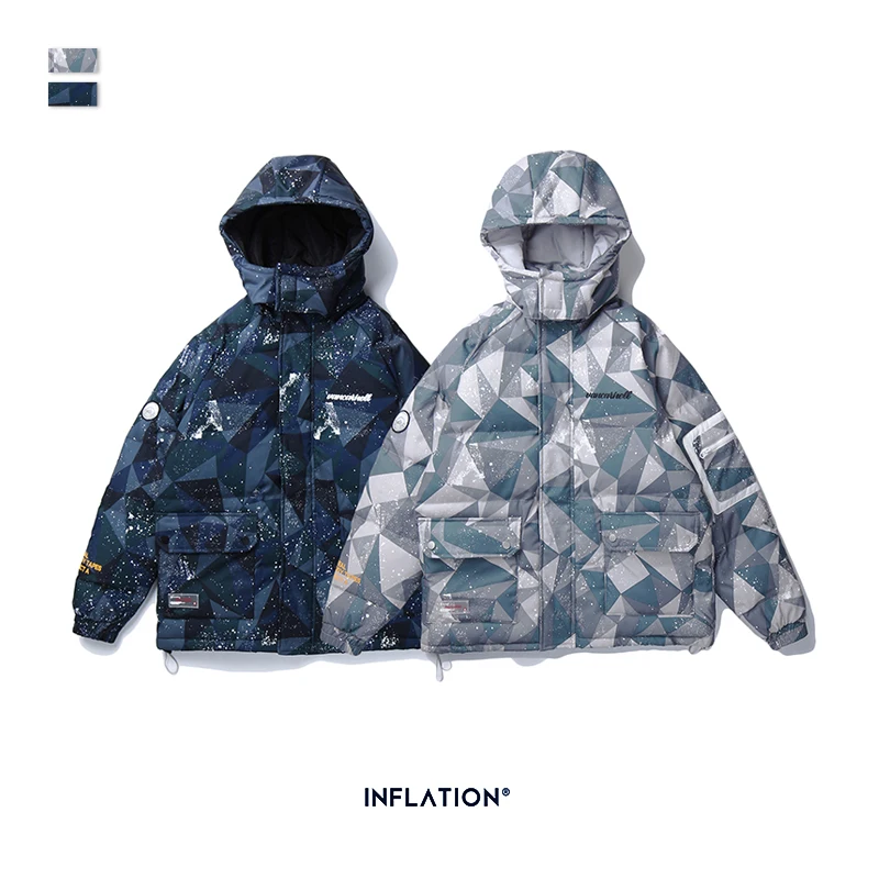 Толстая зимняя Мужская парка в уличном стиле функциональная камуфляжная куртка