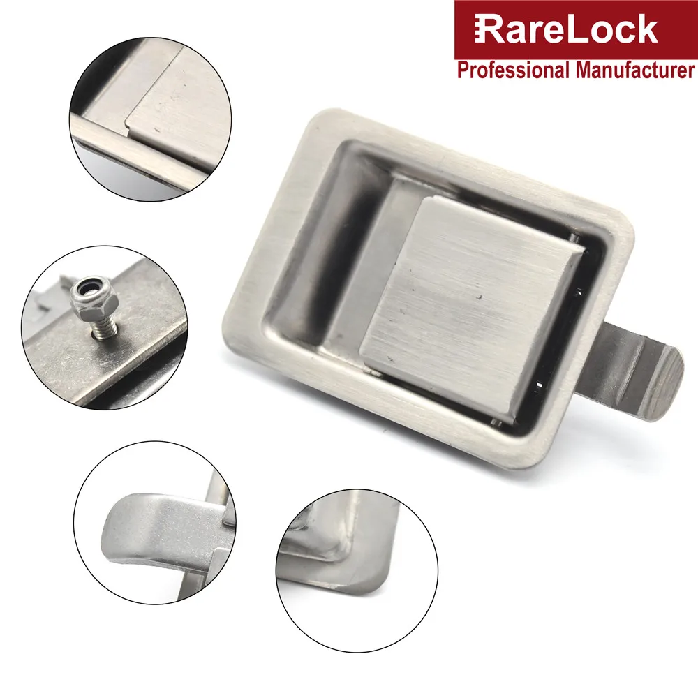 Rarelock замок двери шкафа грузовика нержавеющая сталь пикап аксессуары Автобус Грузовик ручка замок MMS220 dd