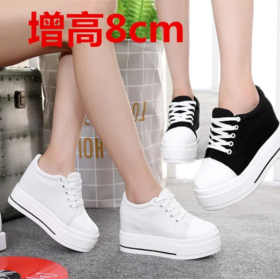 2019 г. осенняя женская обувь на толстой подошве увеличивающая рост женские