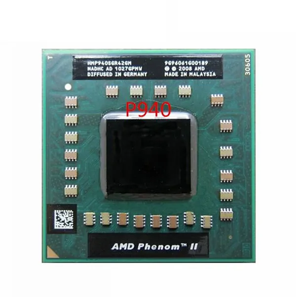 Бесплатная доставка оригинальный процессор AMD P940 HMP940SGR42GM Phenom CPU Socket S1 (S1g4) 1 7G