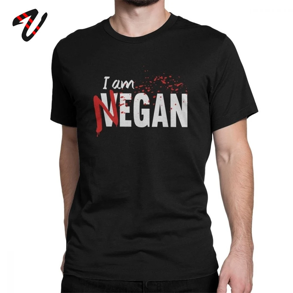 

Футболка I'm Negan Мужская вегетарианская, 100% хлопок, со слоганом, с круглым вырезом, в стиле 80s, Ходячие мертвецы, одежда оверсайз с коротким рукавом