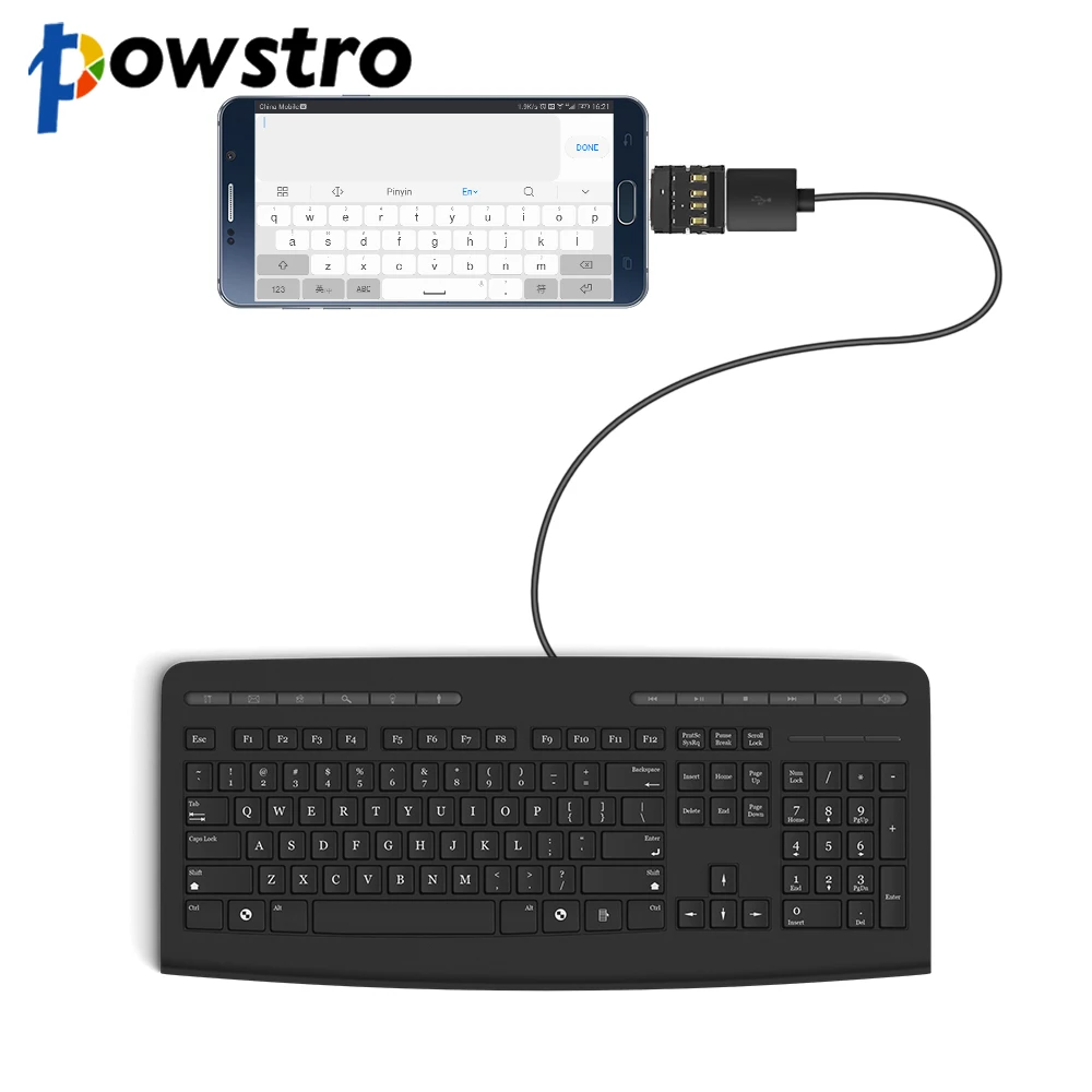Миниатюрный адаптер с USB C на A типа OTG папа мама для флеш-накопителя S8 Note8 телефона