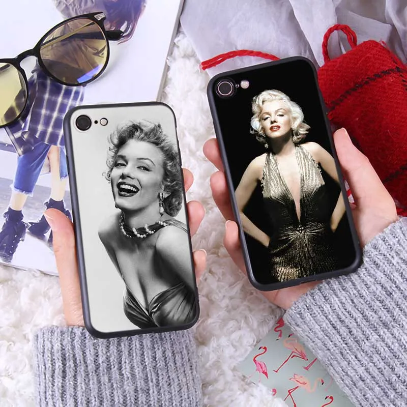 Для iPhone 11 Pro Max 2019 Прозрачный мягкий силиконовый чехол для телефона marylin monroe