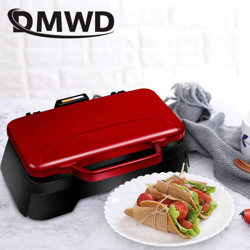 dmwd electric waffle maker muffin cake dorayaki 3 in 1 breakfast machine household fried eggs sandwich toaster crepe grill eu us free global shipping