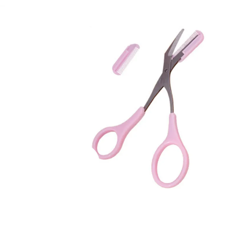 Розовый брикет с расческой ножницы для удаления волос расческа ухода