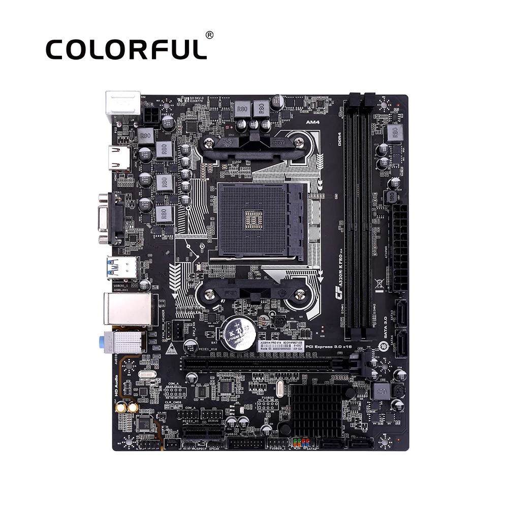 Красочные A320M-K PRO YV14 iGame системная плата AMD M-ATX Ryzen процессоров игровой A320 материнская плата для гнездо AM4 DDR4 USB3.0 SATA3.0