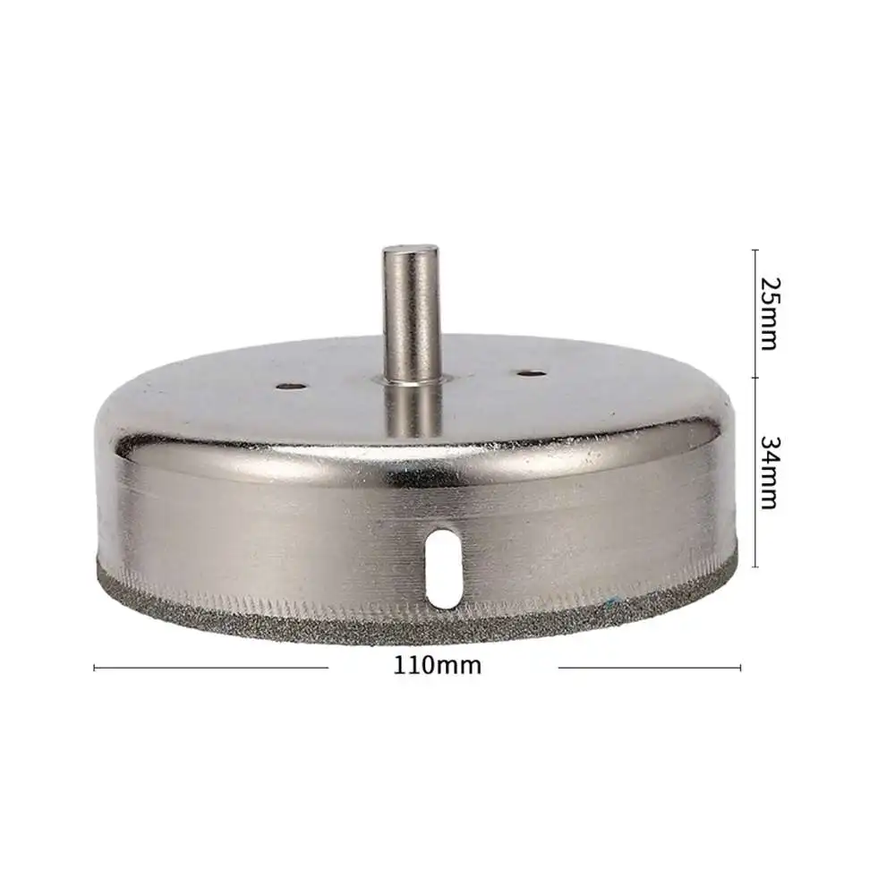 

1pc Silver Diamond Holesaw Drill Bit Cutter Tile Ceramic Glass Porcelain Marble