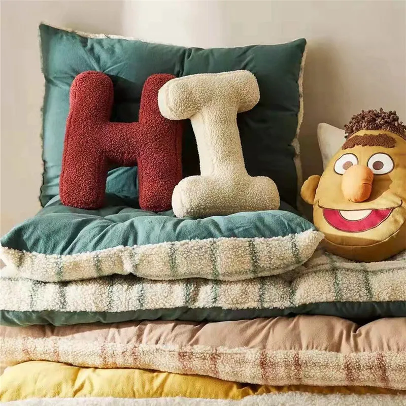 

Nordic Letters Kids Pillow Infant Sleep Comfort Children Throw Pillows Toy Sofa Cushion Bedroom Background Decor Photography