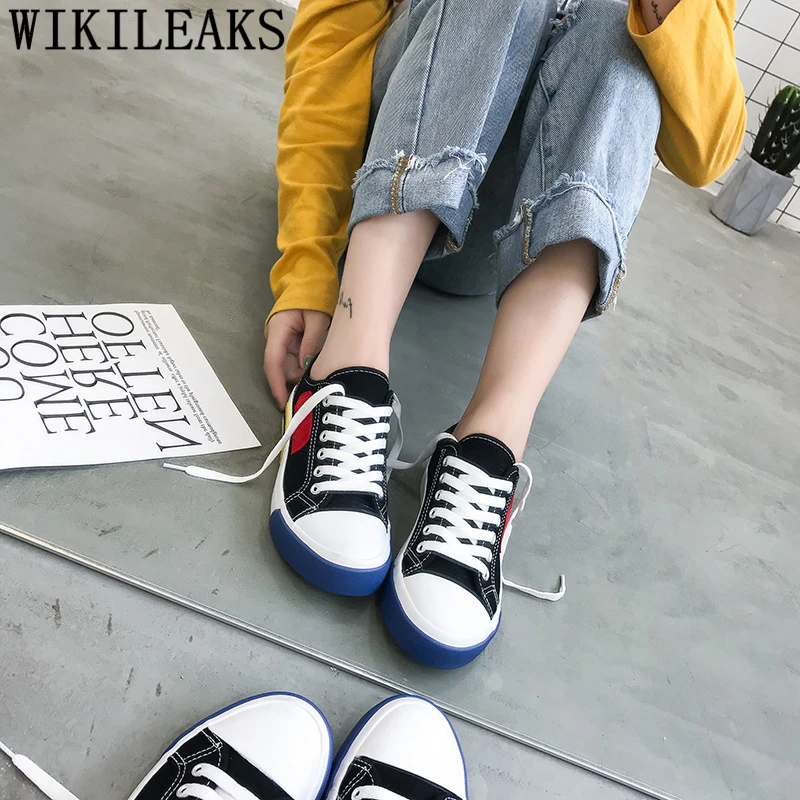 Модная парусиновая Обувь в Корейском стиле Стиль Женские ботинки &quotХарадзюку&quot