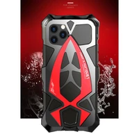 chinese dragon aluminum armor anti fall case for iphonex xr xs metallic frame bumper for iphone11pro max sword dragon 2 in 1