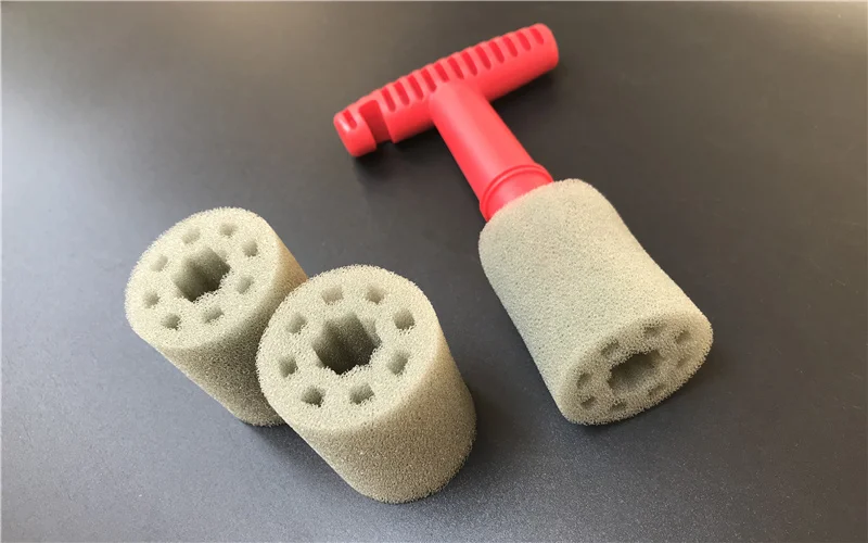 Red(incl 3 Sponge) Lucullan черный Автомойка встроенный шинный винтовая кисть рифлёная колесная гайка инструменты для очистки с 5 дополнительными губками - Цвет: Red(incl 3 Sponge)