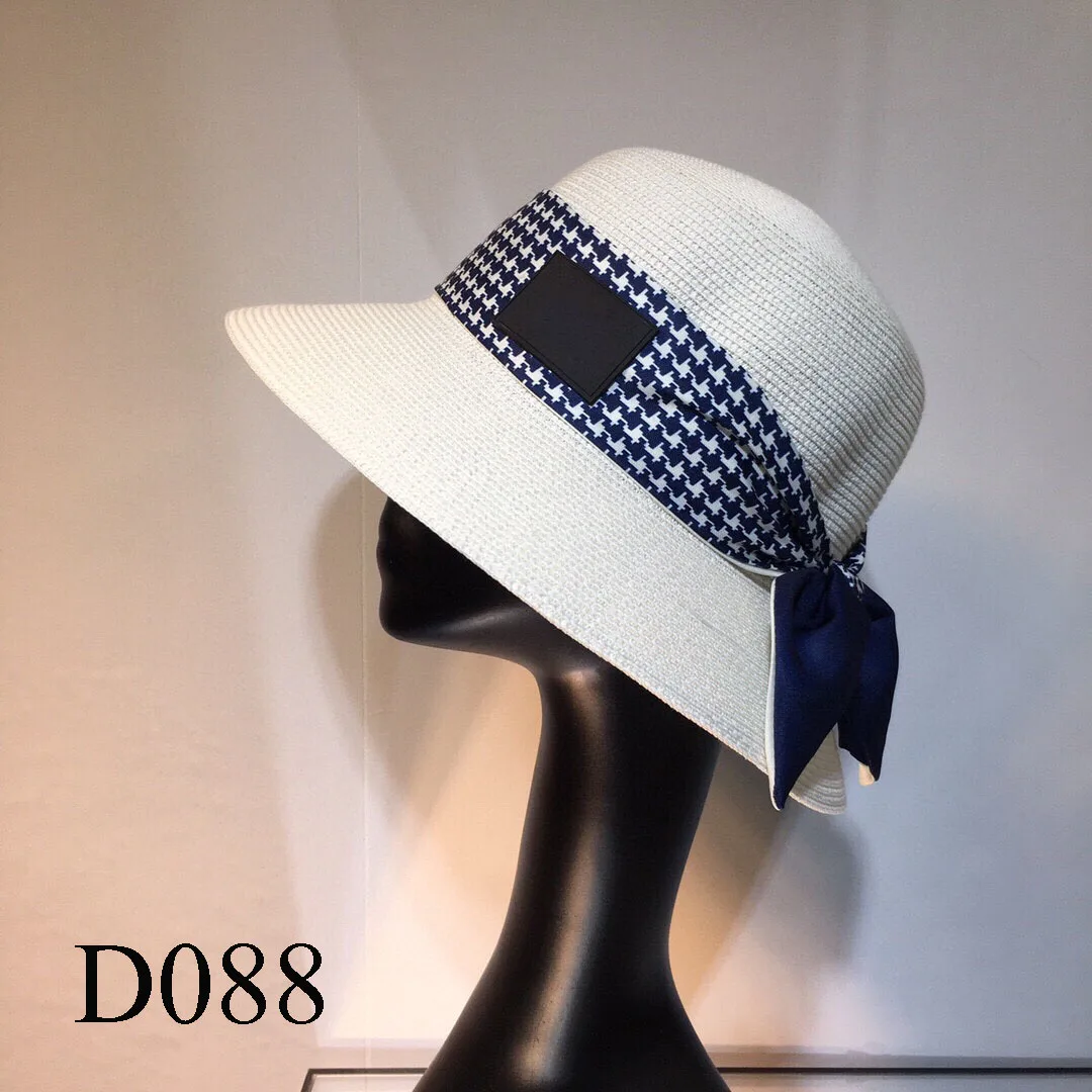 

D088 Classic new straw woven top hat Wave lotus lace new style flower pot hat elegant big brimmed hat sun hats Fashion Net Red