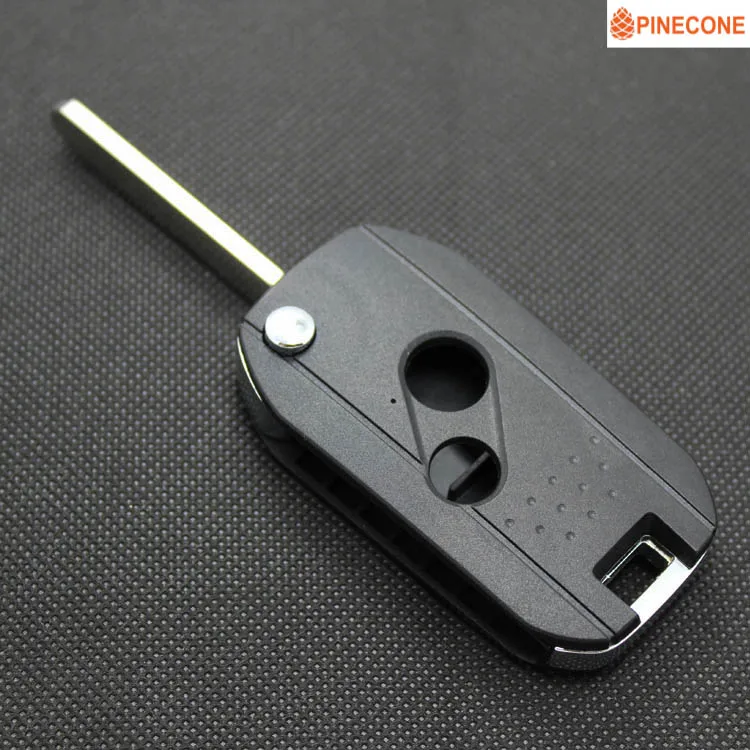 Modified 2 Buttons PINECONE для HONDA ACCORD CRV пилотный военный 2003 2007 2008 2009 2010 2011 2012 модифицированный и заменяемый чехол для ключей с логотипом - Цвет: Modified 2 Buttons