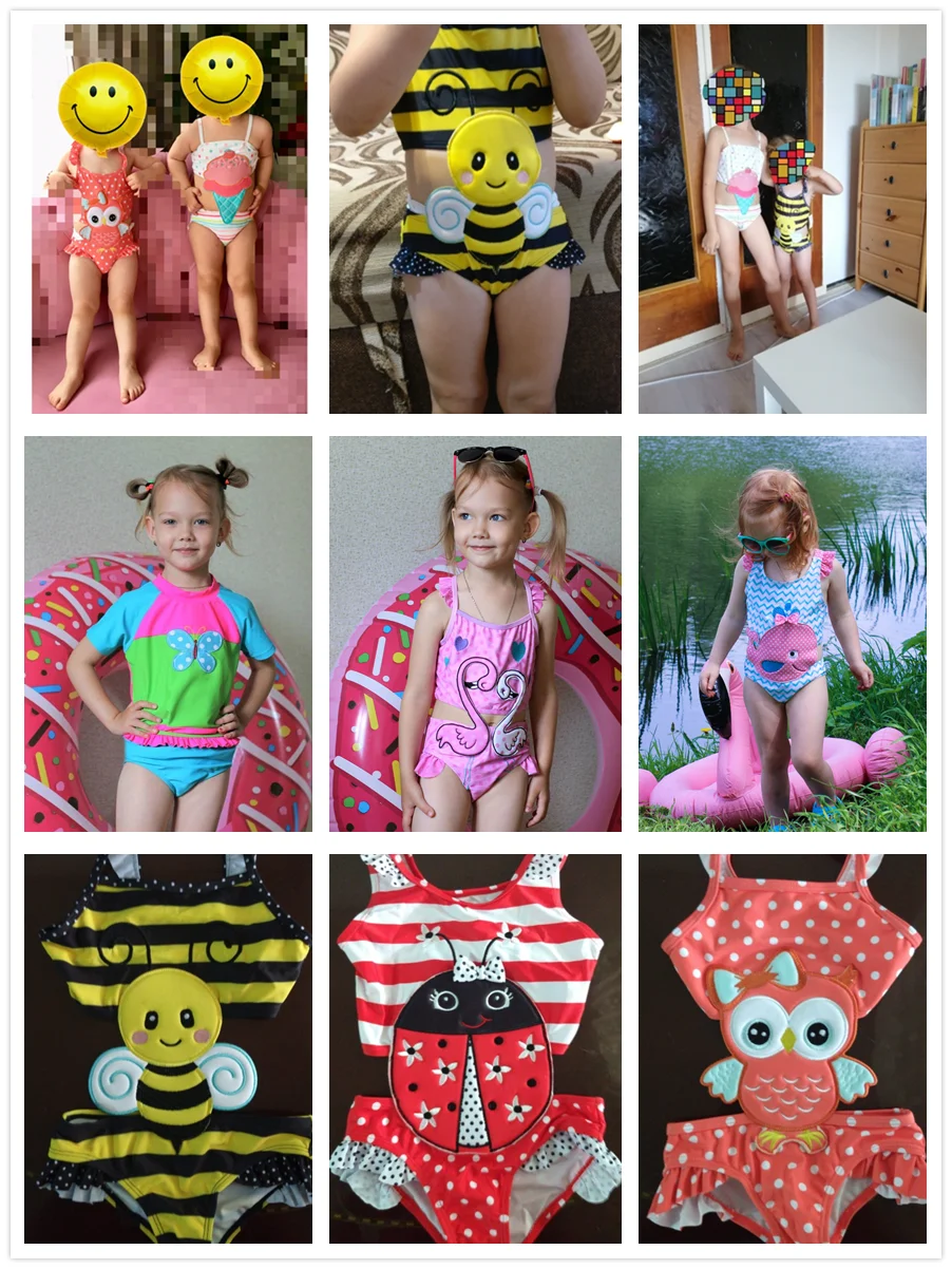 Купальные костюмы Бикини для новорожденных девочек милый купальный костюм с