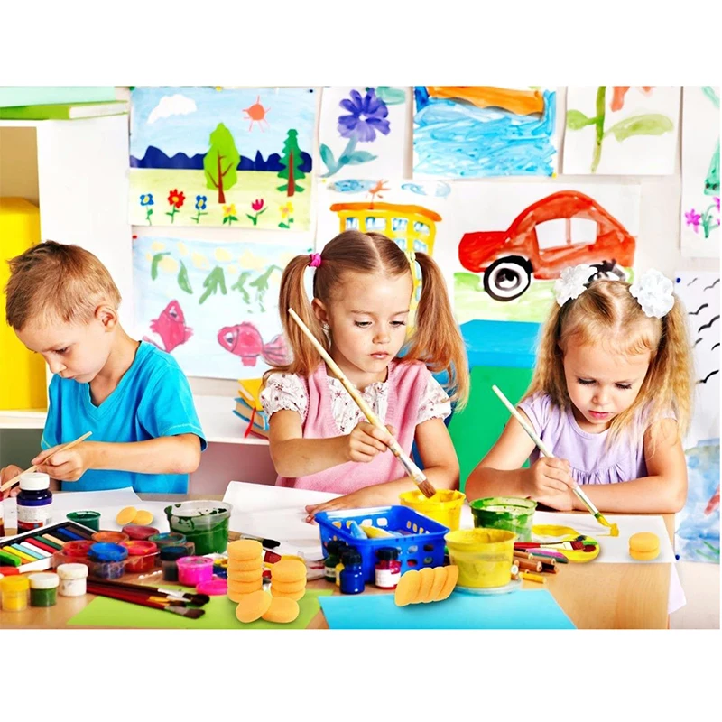 

PPYY-25 Pieces Paint Density Sponges Synthetic Artist Sponges Watercolor Sponges for Graffiti Painting, Art Crafts, Pottery