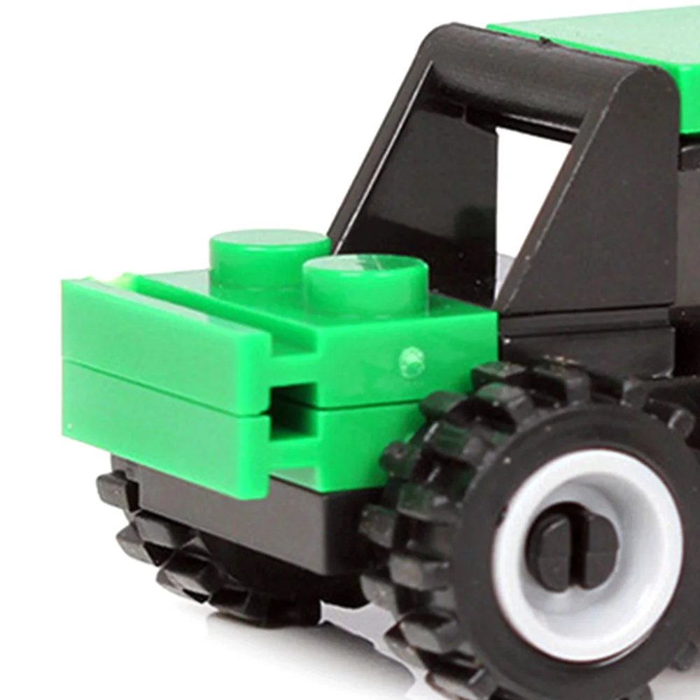 Children Car Blocks Engineer Forklift Navvy Drilling Roller Building Toys Mini Racing Assembling Educational | Игрушки и хобби