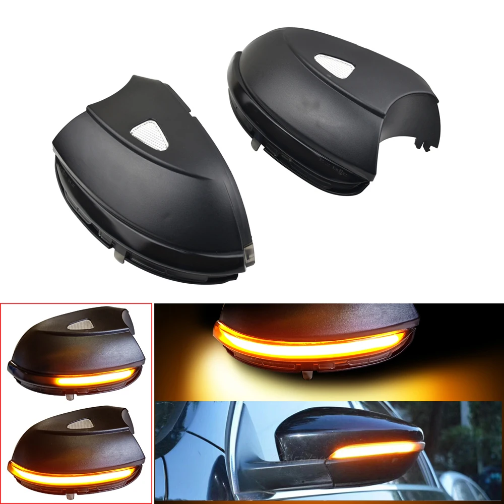 

For VW Passat B7 CC Scirocco MK3 Jetta MK6 EOS Beetle LED Dynamic Turn Signal Blinker Sequential Side Mirror Indicator Light