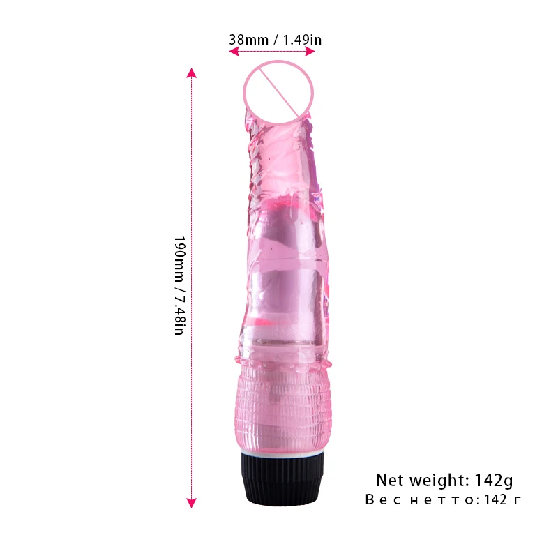 Силиконовый Желейный вибратор Стимулятор клитора массажер интимные игрушки для