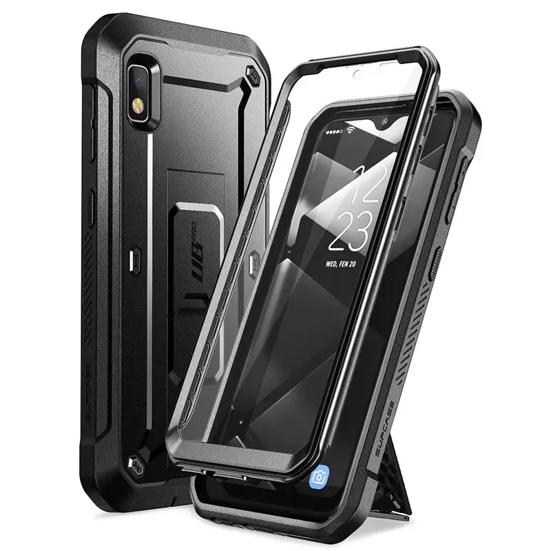 Black Для samsung Galaxy A10e чехол() SUP чехол UB Pro полный корпус прочная кобура Чехол со встроенной защитной пленкой и подставкой - Цвет: Black