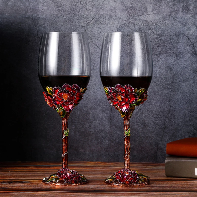 Европейский классический эмалированный хрустальный бокал для вина