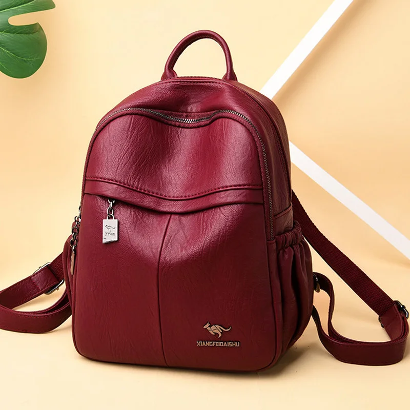 2020 женский рюкзак для девочек Mochila Feminina Повседневный кожаный женская сумка через