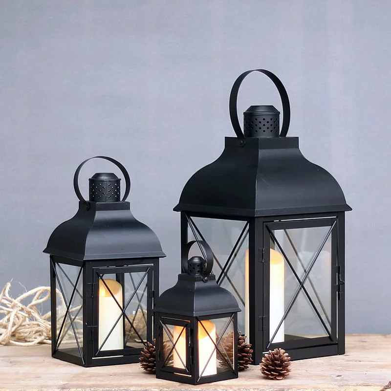 

Halloween Nordic Vintage Candle Holder Designer Wedding Christmas Candle Lantern Pillar Centro De Mesa Home Accessories ZP50ZT