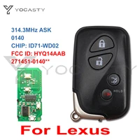 ycoasty 4 buttons 314mhz id71 pcb 0140 smart remote key for lexus es350 gs300 gs350 gs430 gs460 is250 is350 is f ls460 hyq14aab